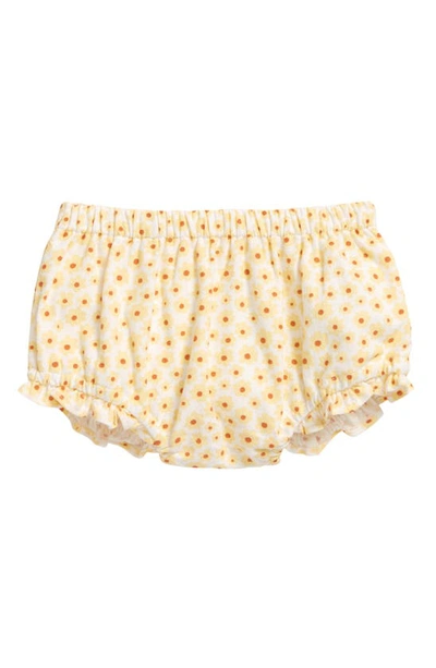 Seed Heritage Babies' June Bug Daisy Cotton Bloomer Shorts In Yellow