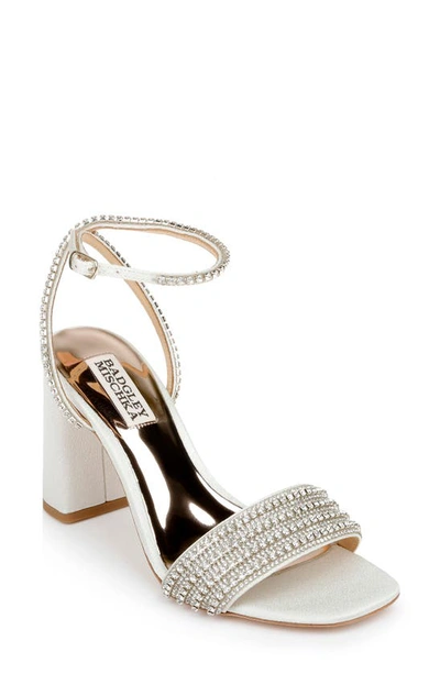 Badgley Mischka Kameryn Ankle Strap Sandal In Pale Gold