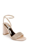 Badgley Mischka Becca Sandal In Seashell