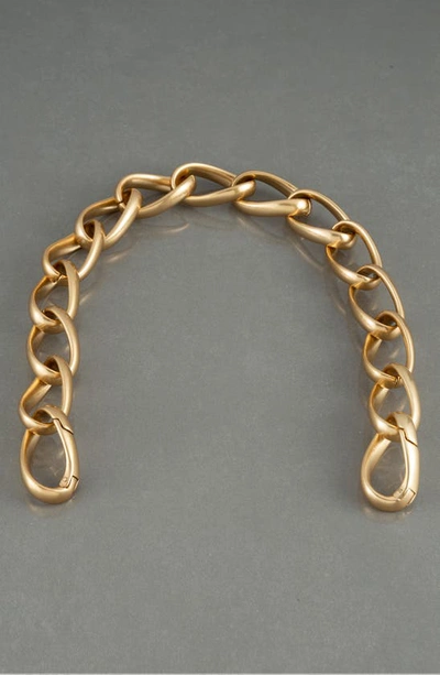 Frame Chain Link Bag Strap In Gold
