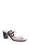 Chinese Laundry Yippy Block Heel Sandal In Smoke Vinyl