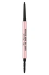 Too Faced Super Fine Brow Detailer Eyebrow Pencil Soft Black 0.002 oz/ 0.057