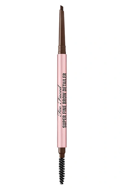 Too Faced Super Fine Brow Detailer Eyebrow Pencil Espresso 0.002 oz/ 0.057 In Espresso