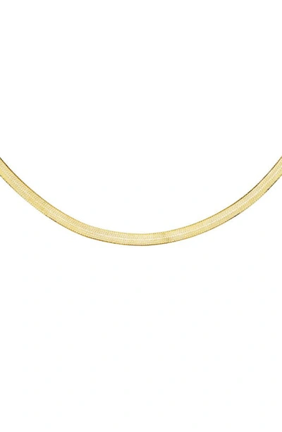 Adinas Jewels Adina's Jewels Herringbone Necklace In Gold