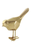 Cosmo By Cosmopolitan Large Modern Style Metallic Gold Bird Figurines In Gold
