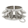 GIVENCHY SILVER G STUD RING