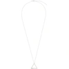 LE GRAMME SILVER SLICK POLISHED 'LE 1.7 GRAMMES' TRIANGLE NECKLACE