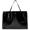 ACNE STUDIOS BLACK OILCLOTH TOTE