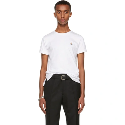 Vivienne Westwood Classic Multicolor Orb T-shirt In White