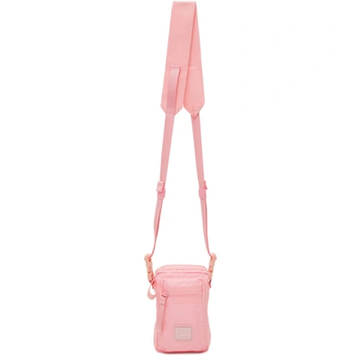 Acne Studios Womens Bright Pink Face Shell Cross-body Phone Bag