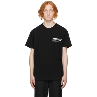 Ambush Logo Print Cotton Jersey T-shirt In Black Tofu
