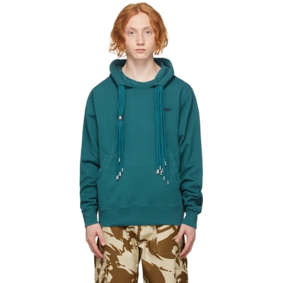 Ambush Petrol Green Multi-drawstring Hoodie In Blau