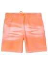 Alexander Wang Sweat Shorts Garment Dyed Orange In Orange