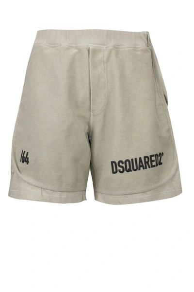 Dsquared2 Logo-print Track Shorts In Green