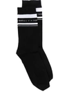Alyx Logo Intarsia Mid-calf Socks In Nero