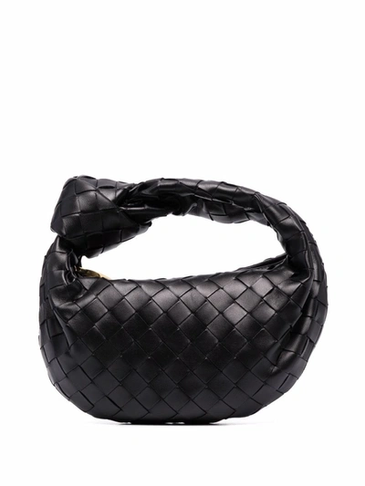 Bottega Veneta The Mini Jodie Tote Bag In Black