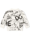 DOLCE & GABBANA GRAFFITI-PRINT COTTON SWEATSHIRT