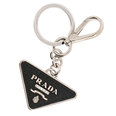 Prada Triangle Logo Keyring