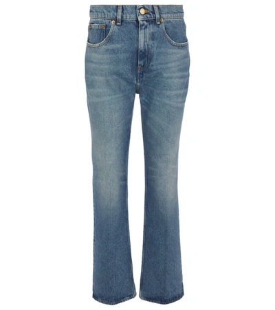 Golden Goose Embroidered Patch Cropped Jeans In 50100