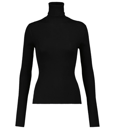 Dolce & Gabbana Cashmere And Silk Turtleneck Jumper In Black