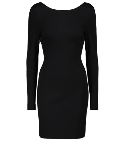 Dolce & Gabbana Stretch Viscose Blend Mini Dress Fitted In Black