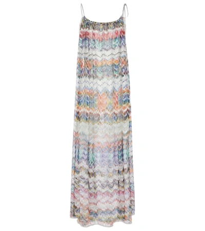 Missoni Zigzag Knit Midi Dress In Multicoloured