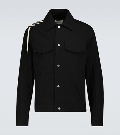 Craig Green Lace-up Detail Worker Jacket In Black
