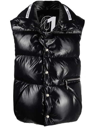 Khrisjoy Logo-print Puff Oversized Gilet In Black