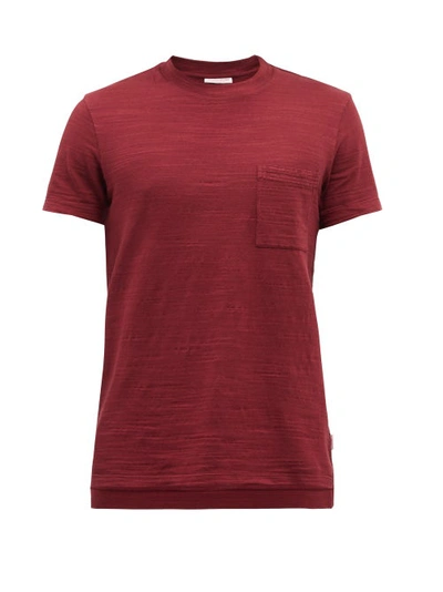 Orlebar Brown Sammy Ii Garment-dyed Slub Cotton-jersey T-shirt In Red