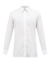 Charvet Semi-spread Collar Cotton-poplin Shirt In White