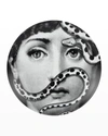 FORNASETTI TEMA E VARIAZIONI N. 383 SNAKE OVER FACE WALL PLATE,PROD245850079