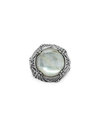 STEPHEN DWECK RUTILATED QUARTZ AND MOTHER-OF-PEARL RING,PROD244720006
