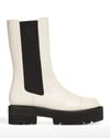 Stuart Weitzman Presley Ultralift 50mm Platform Boots In Oat