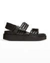 DRIES VAN NOTEN QUILTED LEATHER SLINGBACK SPORTY SANDALS,PROD244600520