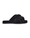 Ugg Scuffita Genuine Shearling Slide Slipper In Black