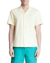 Rag & Bone Men's Avery Solid Knit Camp Shirt In Lightylw