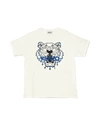 KENZO BOY'S TIGER EMBROIDERED T-SHIRT,PROD244800086