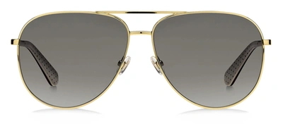 Kate Spade Isla/g/s Wj 0807 Aviator Polarized Sunglasses In Grey