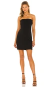 Susana Monaco Core Strapless Tube Minidress In Black