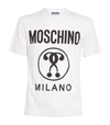 MOSCHINO DOUBLE QUESTION MARK T-SHIRT,17118982