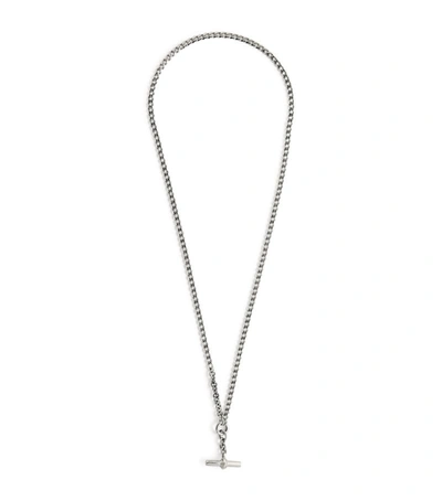 Bottega Veneta Sterling Silver Chain Necklace