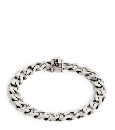 Emanuele Bicocchi Sterling Silver Edge Chain Bracelet