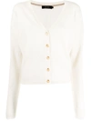 Lisa Yang Off-white Abby Cardigan In White