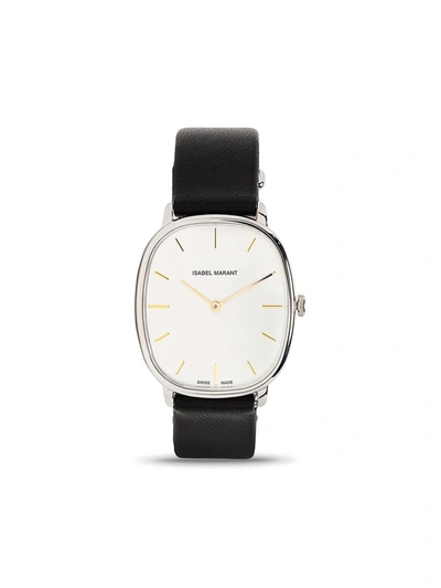 Isabel Marant Oval Quartz 28mm In Grey