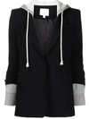 Cinq À Sept Khloe Womens Drawstring Business One-button Blazer In Black
