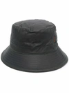Barbour Dovecote Waxed Cotton Bucket Hat In Green