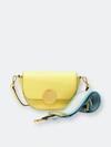 Oryany Lottie Saddle Crossbody In Yellow