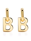 Balenciaga B Chain Xs Earrings In Gold