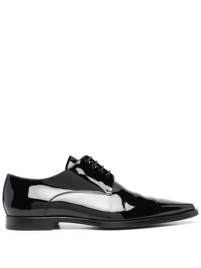Dsquared2 High-shine Lace-up Shoes In Schwarz