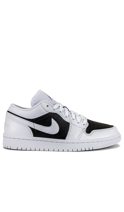 Jordan Air  1 Low Sneaker. - In White & Black